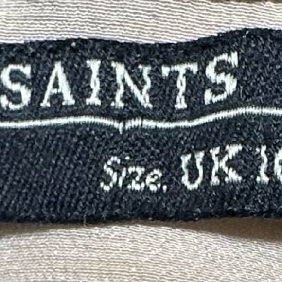 COPY - All saint’s beige blouse size 6 - Picture 3 of 6